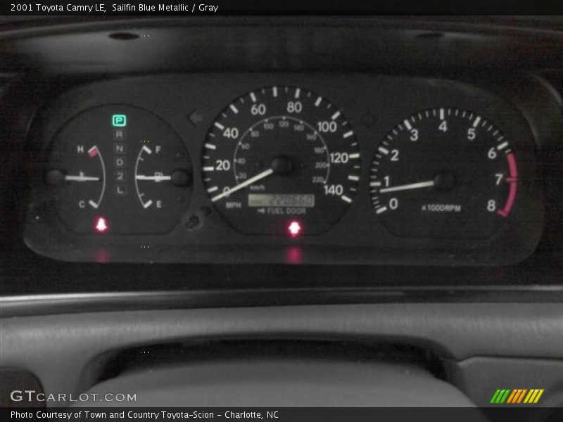 Sailfin Blue Metallic / Gray 2001 Toyota Camry LE