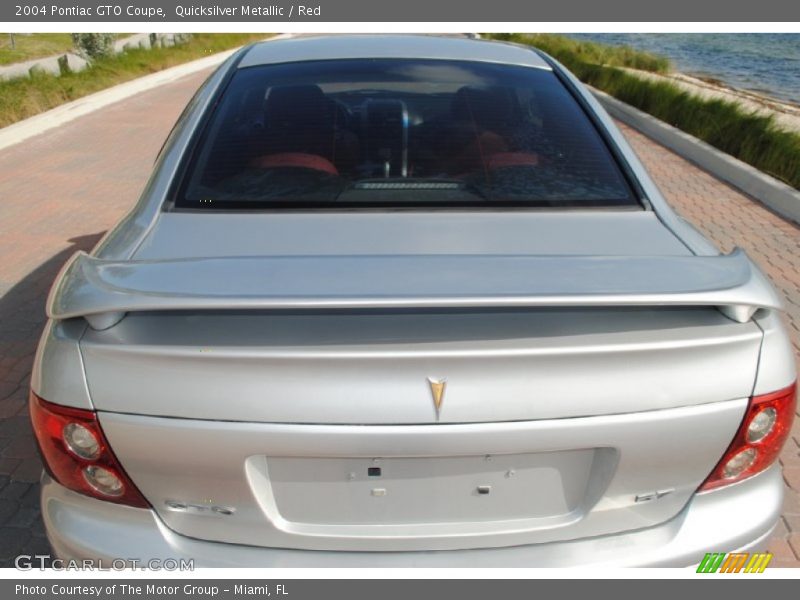 Quicksilver Metallic / Red 2004 Pontiac GTO Coupe