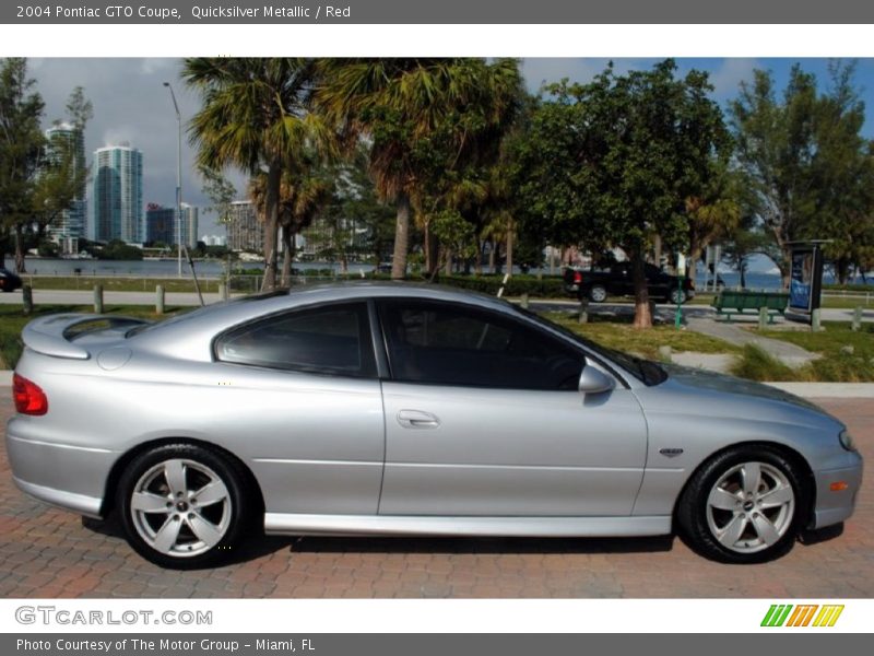 Quicksilver Metallic / Red 2004 Pontiac GTO Coupe