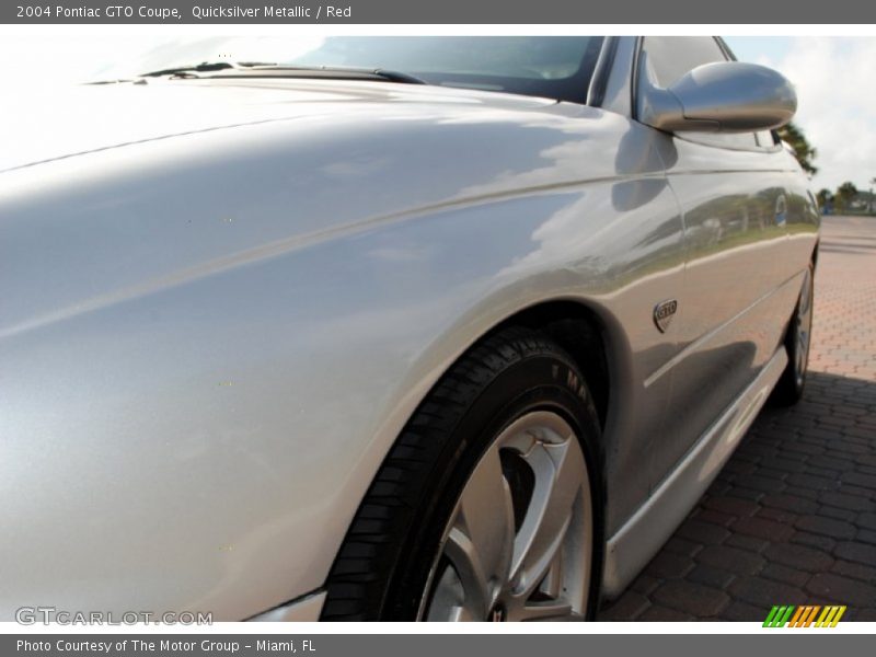 Quicksilver Metallic / Red 2004 Pontiac GTO Coupe