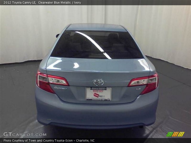 Clearwater Blue Metallic / Ivory 2012 Toyota Camry LE