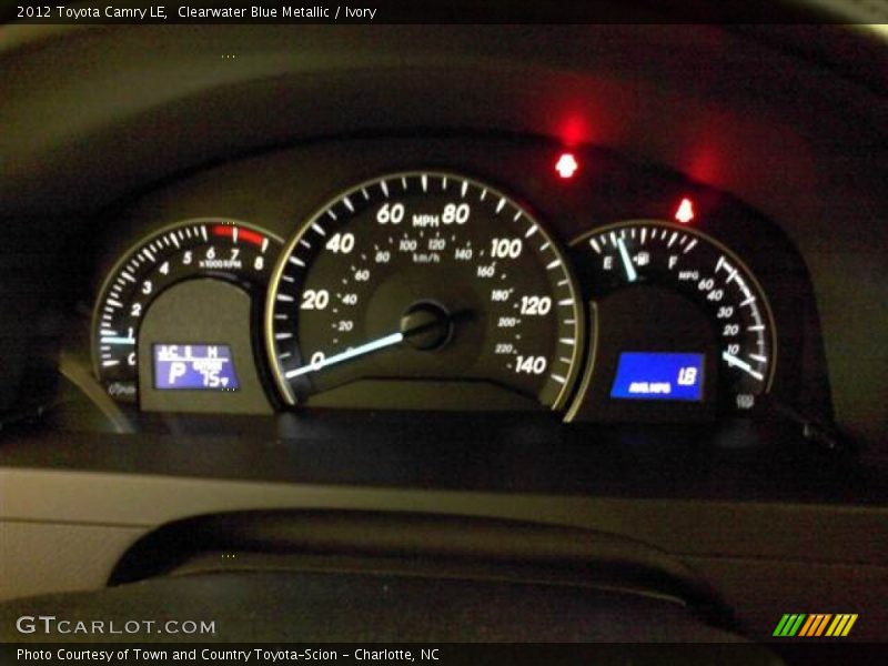 Clearwater Blue Metallic / Ivory 2012 Toyota Camry LE
