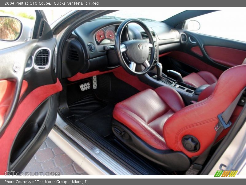  2004 GTO Coupe Red Interior