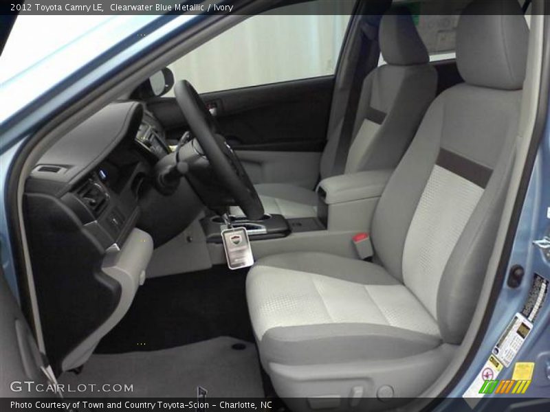 Clearwater Blue Metallic / Ivory 2012 Toyota Camry LE