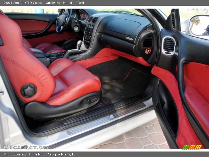  2004 GTO Coupe Red Interior