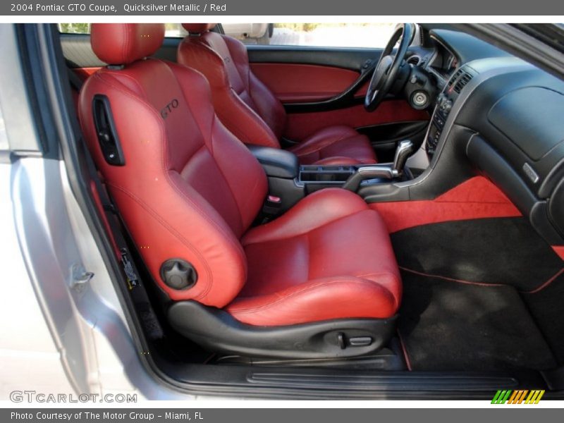 Quicksilver Metallic / Red 2004 Pontiac GTO Coupe