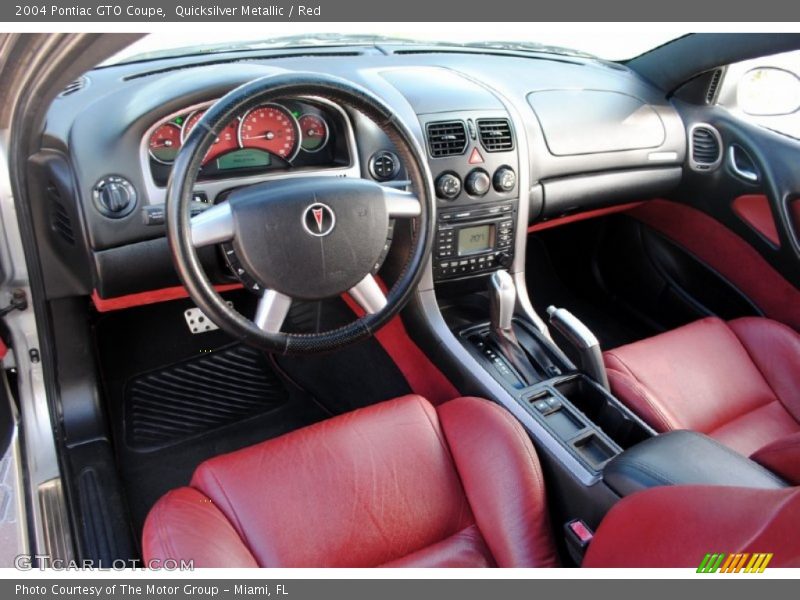 Quicksilver Metallic / Red 2004 Pontiac GTO Coupe