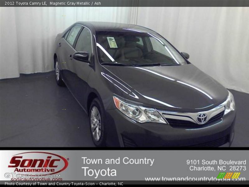 Magnetic Gray Metallic / Ash 2012 Toyota Camry LE