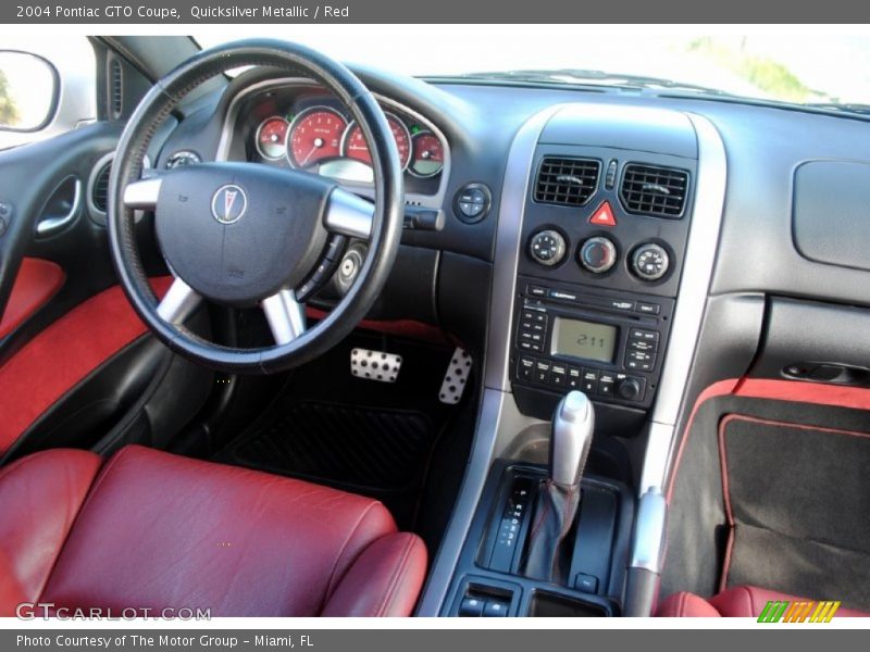 Quicksilver Metallic / Red 2004 Pontiac GTO Coupe