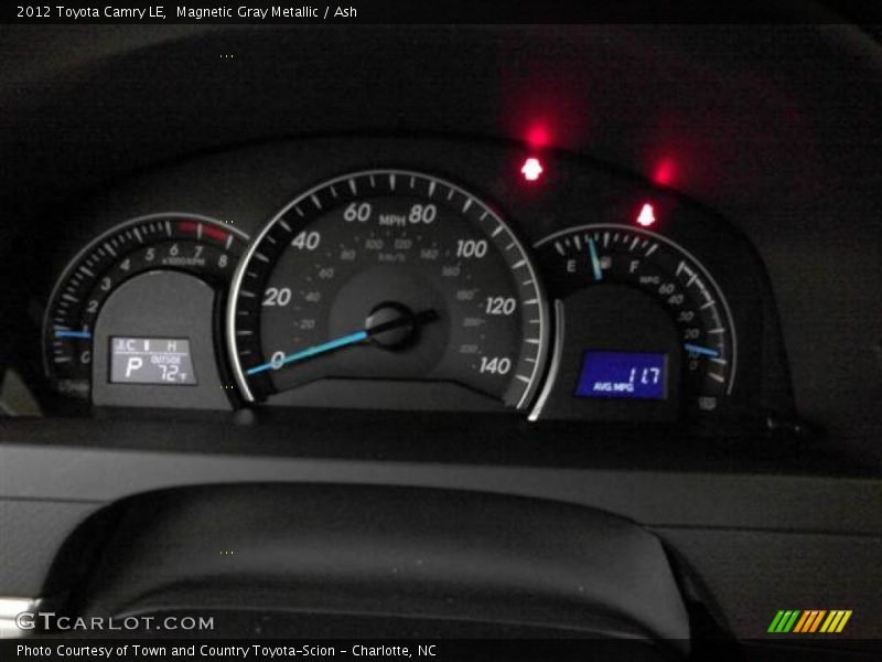 Magnetic Gray Metallic / Ash 2012 Toyota Camry LE