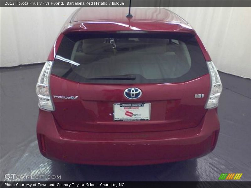 Barcelona Red Metallic / Bisque 2012 Toyota Prius v Five Hybrid