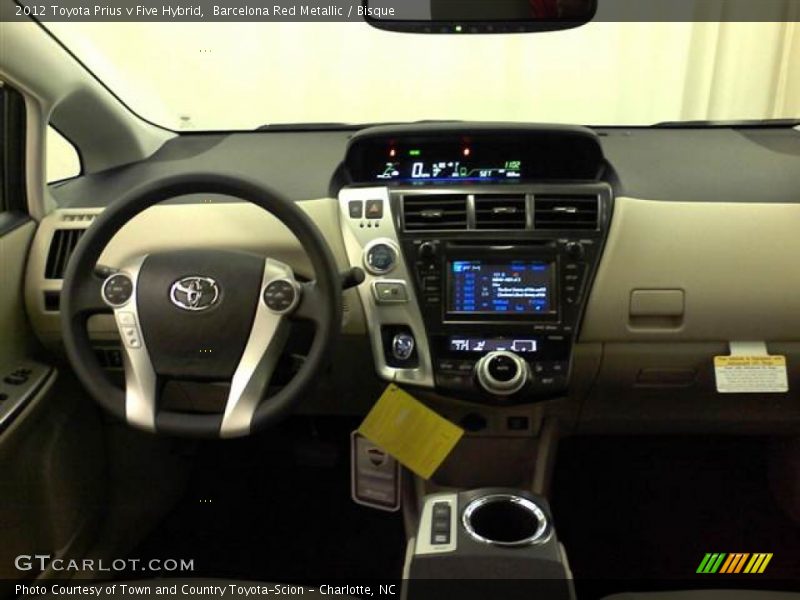 Barcelona Red Metallic / Bisque 2012 Toyota Prius v Five Hybrid