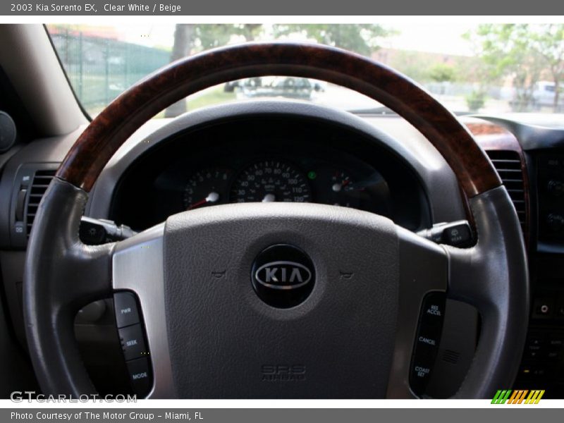 Clear White / Beige 2003 Kia Sorento EX