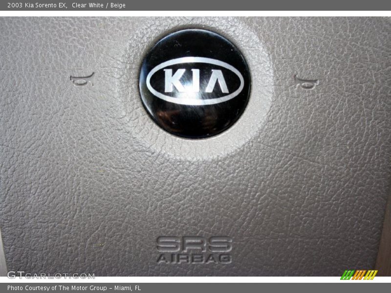 Clear White / Beige 2003 Kia Sorento EX