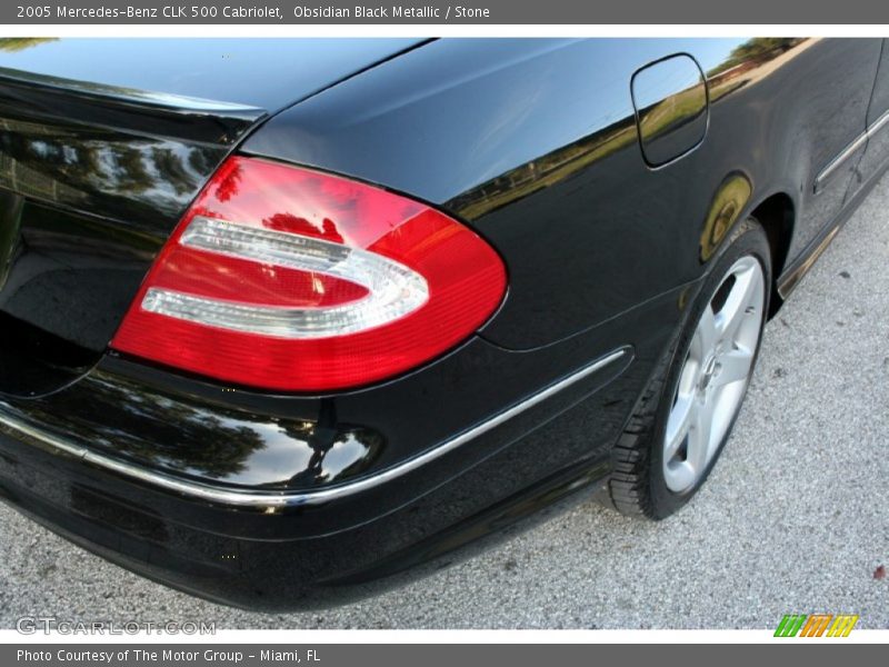 Obsidian Black Metallic / Stone 2005 Mercedes-Benz CLK 500 Cabriolet