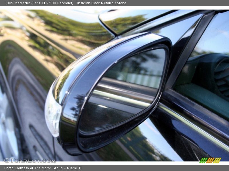 Obsidian Black Metallic / Stone 2005 Mercedes-Benz CLK 500 Cabriolet