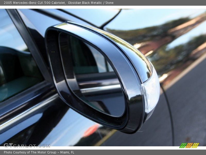 Obsidian Black Metallic / Stone 2005 Mercedes-Benz CLK 500 Cabriolet