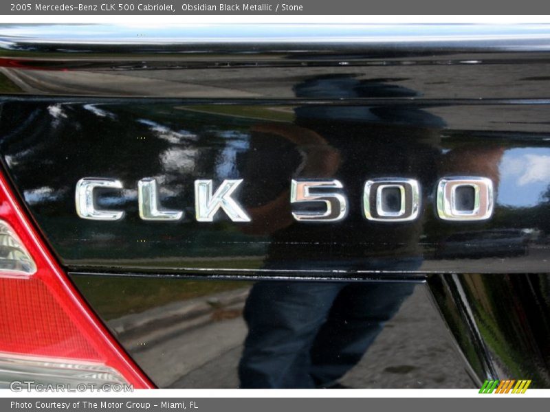Obsidian Black Metallic / Stone 2005 Mercedes-Benz CLK 500 Cabriolet
