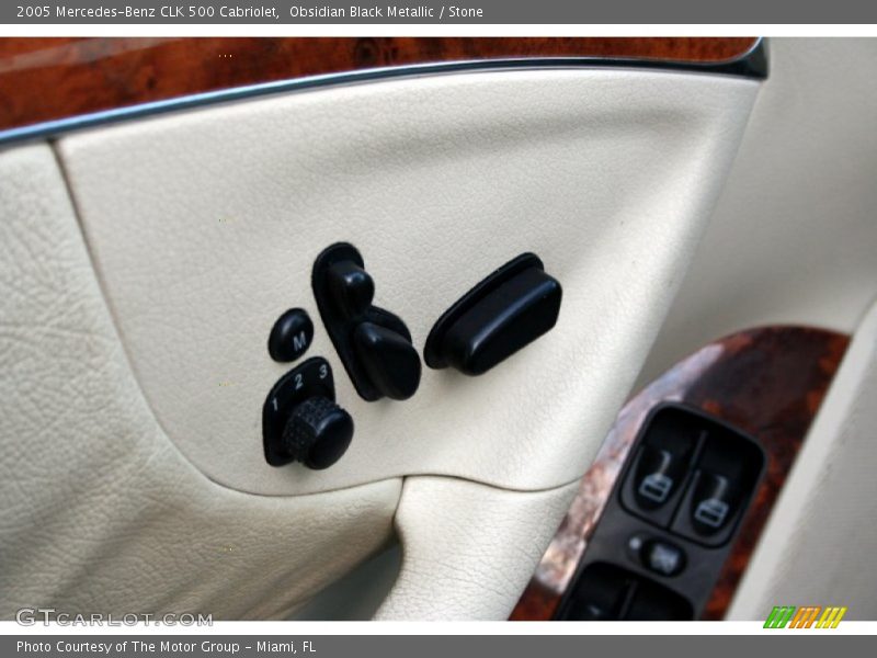 Obsidian Black Metallic / Stone 2005 Mercedes-Benz CLK 500 Cabriolet