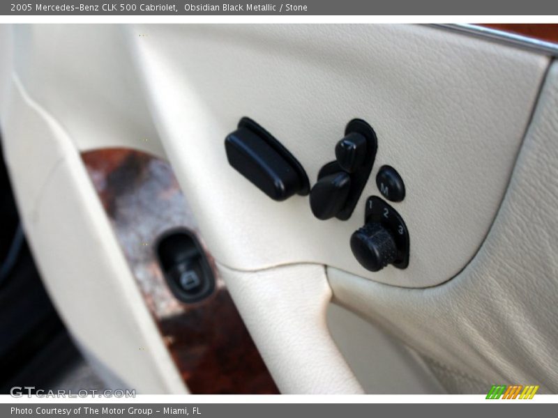 Obsidian Black Metallic / Stone 2005 Mercedes-Benz CLK 500 Cabriolet