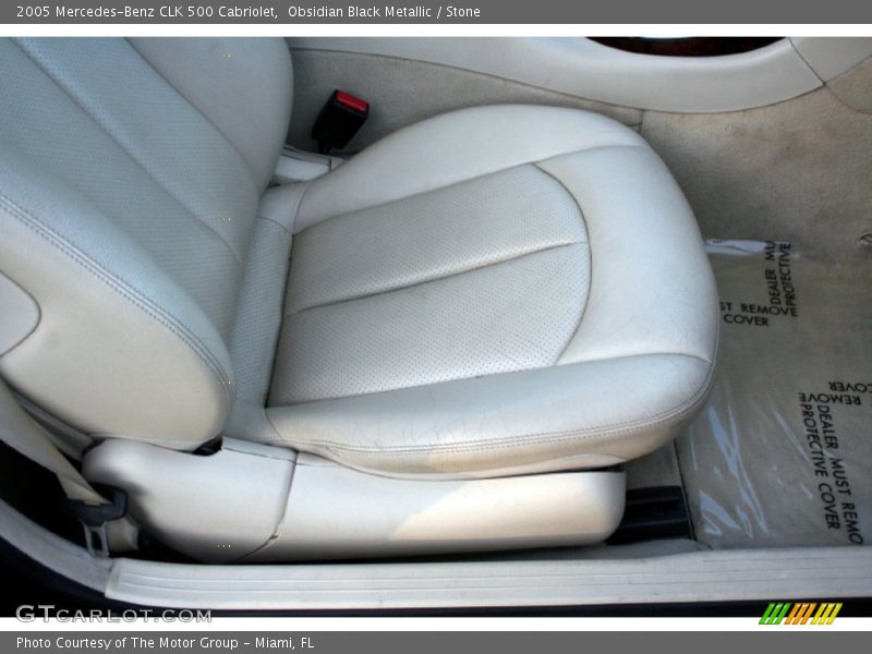 Obsidian Black Metallic / Stone 2005 Mercedes-Benz CLK 500 Cabriolet