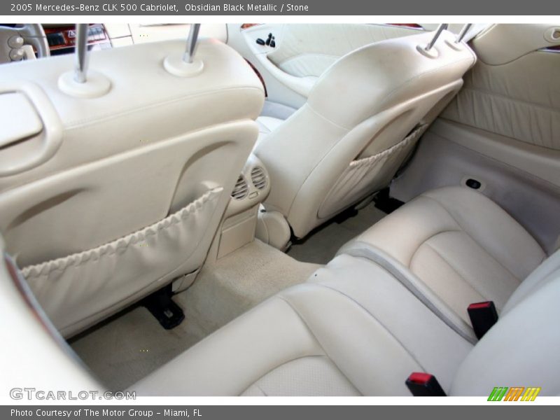 Obsidian Black Metallic / Stone 2005 Mercedes-Benz CLK 500 Cabriolet