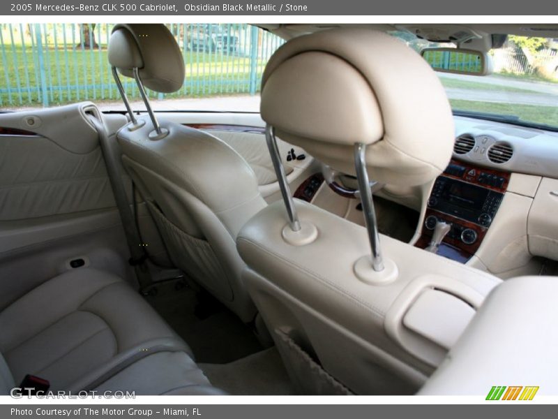 Obsidian Black Metallic / Stone 2005 Mercedes-Benz CLK 500 Cabriolet