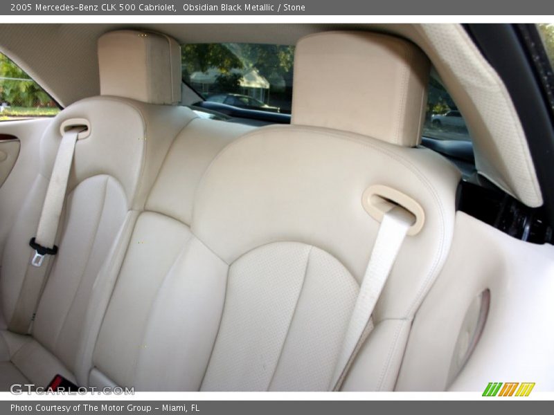 Obsidian Black Metallic / Stone 2005 Mercedes-Benz CLK 500 Cabriolet