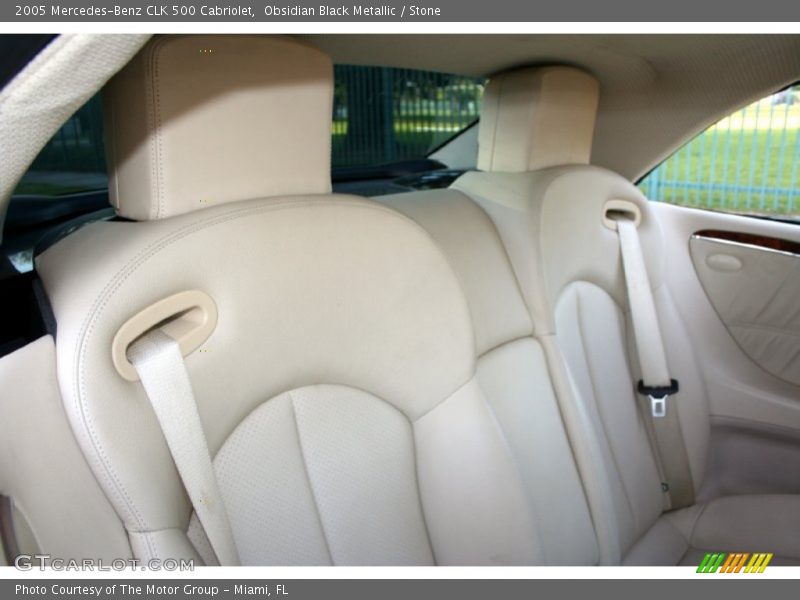 Obsidian Black Metallic / Stone 2005 Mercedes-Benz CLK 500 Cabriolet