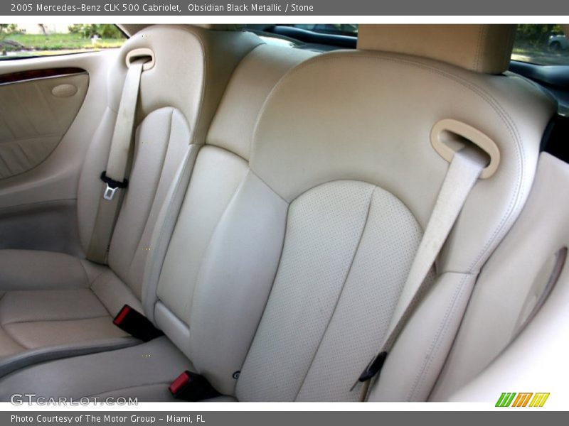 Obsidian Black Metallic / Stone 2005 Mercedes-Benz CLK 500 Cabriolet