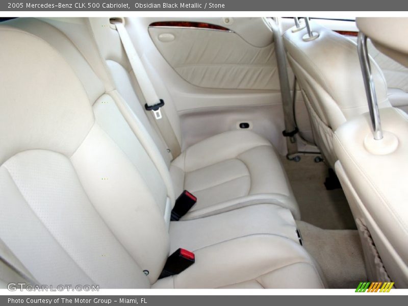 Obsidian Black Metallic / Stone 2005 Mercedes-Benz CLK 500 Cabriolet