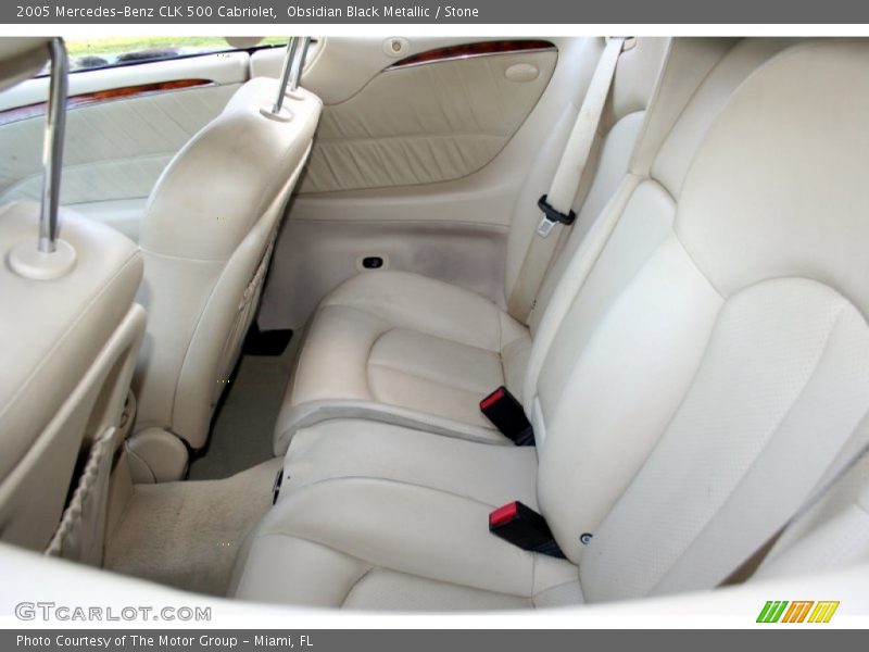 Obsidian Black Metallic / Stone 2005 Mercedes-Benz CLK 500 Cabriolet