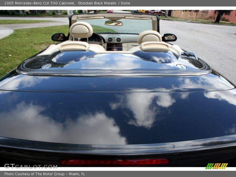 Obsidian Black Metallic / Stone 2005 Mercedes-Benz CLK 500 Cabriolet