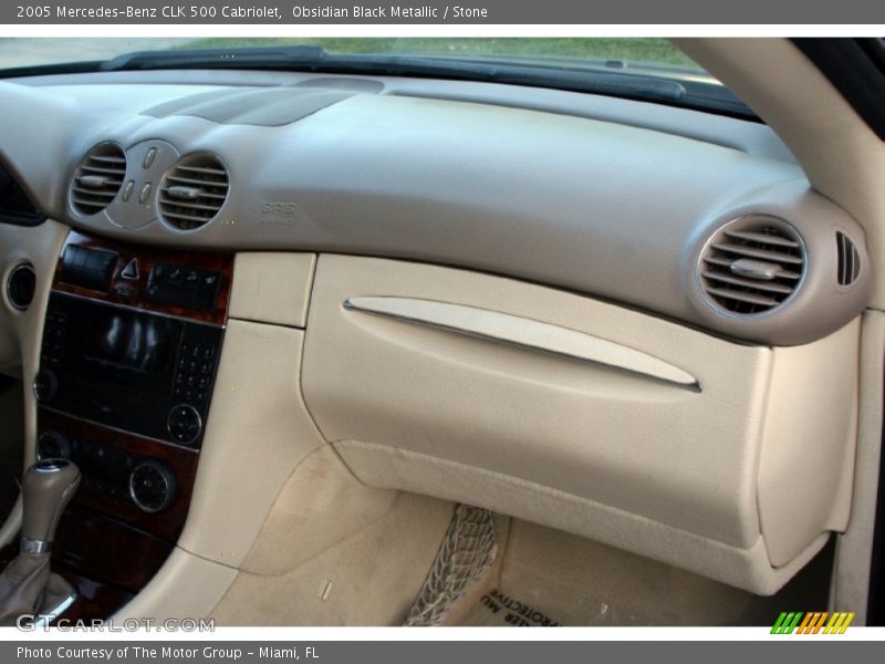 Obsidian Black Metallic / Stone 2005 Mercedes-Benz CLK 500 Cabriolet