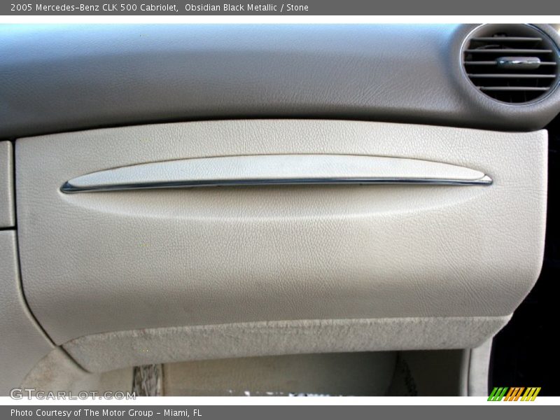 Obsidian Black Metallic / Stone 2005 Mercedes-Benz CLK 500 Cabriolet