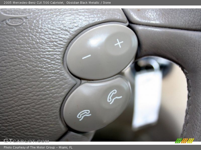 Obsidian Black Metallic / Stone 2005 Mercedes-Benz CLK 500 Cabriolet