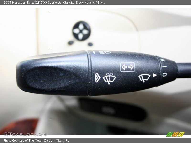 Obsidian Black Metallic / Stone 2005 Mercedes-Benz CLK 500 Cabriolet