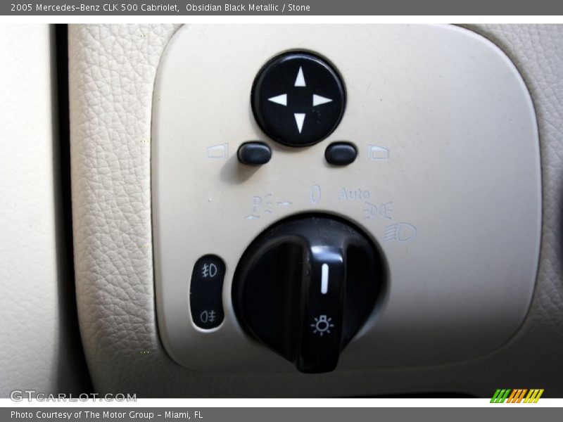 Obsidian Black Metallic / Stone 2005 Mercedes-Benz CLK 500 Cabriolet