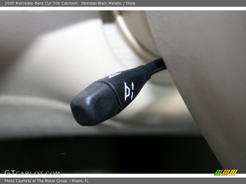 Obsidian Black Metallic / Stone 2005 Mercedes-Benz CLK 500 Cabriolet