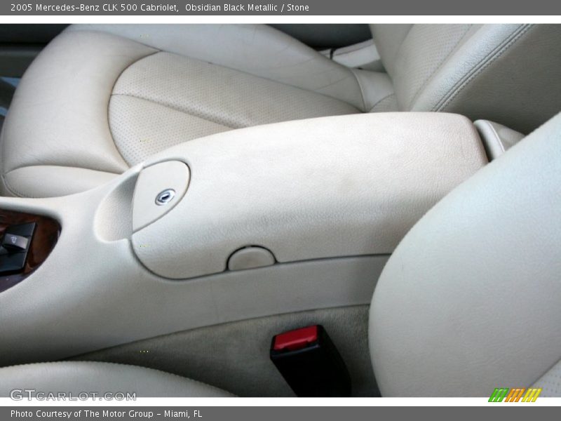 Obsidian Black Metallic / Stone 2005 Mercedes-Benz CLK 500 Cabriolet