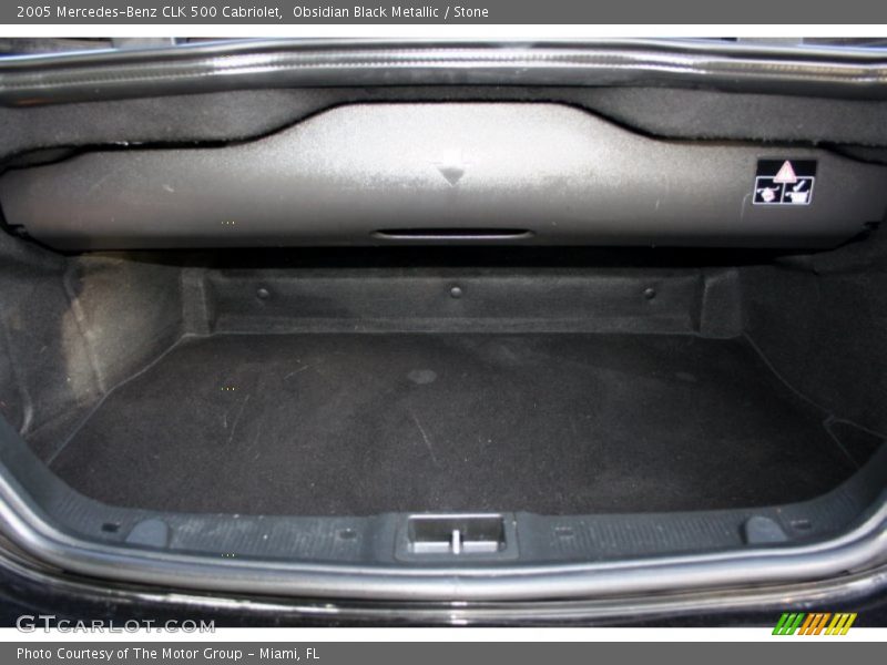 Obsidian Black Metallic / Stone 2005 Mercedes-Benz CLK 500 Cabriolet