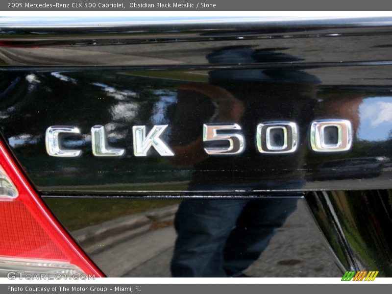 Obsidian Black Metallic / Stone 2005 Mercedes-Benz CLK 500 Cabriolet