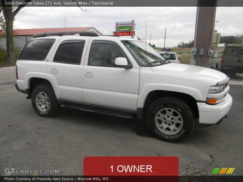 Summit White / Tan/Neutral 2004 Chevrolet Tahoe Z71 4x4