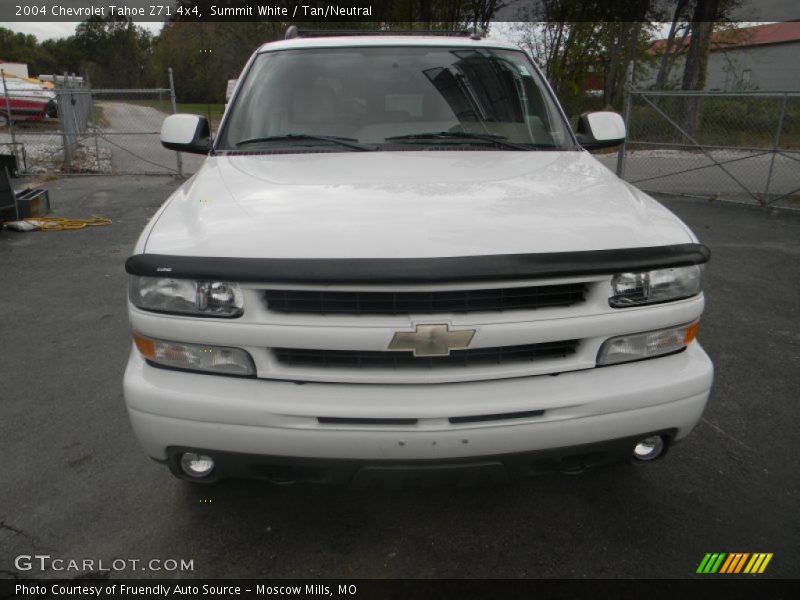 Summit White / Tan/Neutral 2004 Chevrolet Tahoe Z71 4x4