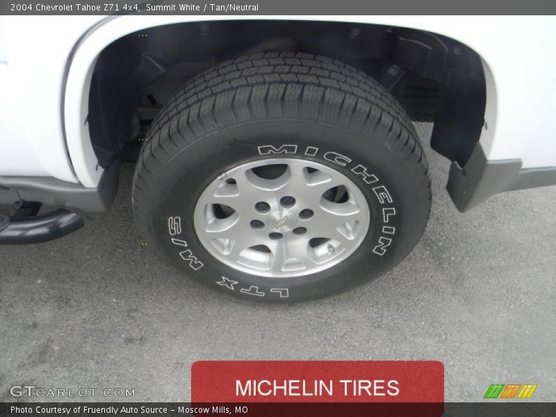 Summit White / Tan/Neutral 2004 Chevrolet Tahoe Z71 4x4