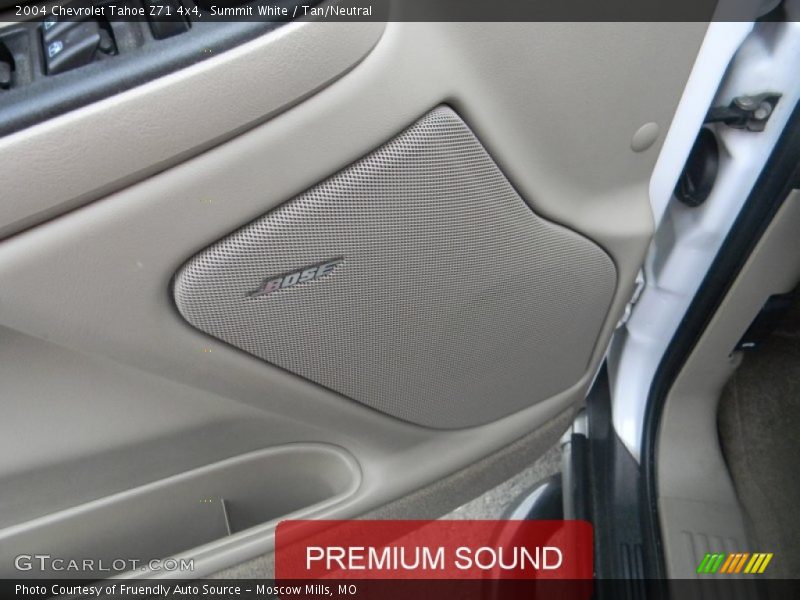 Summit White / Tan/Neutral 2004 Chevrolet Tahoe Z71 4x4