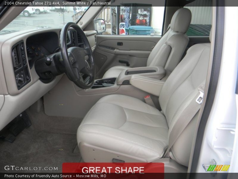 Summit White / Tan/Neutral 2004 Chevrolet Tahoe Z71 4x4