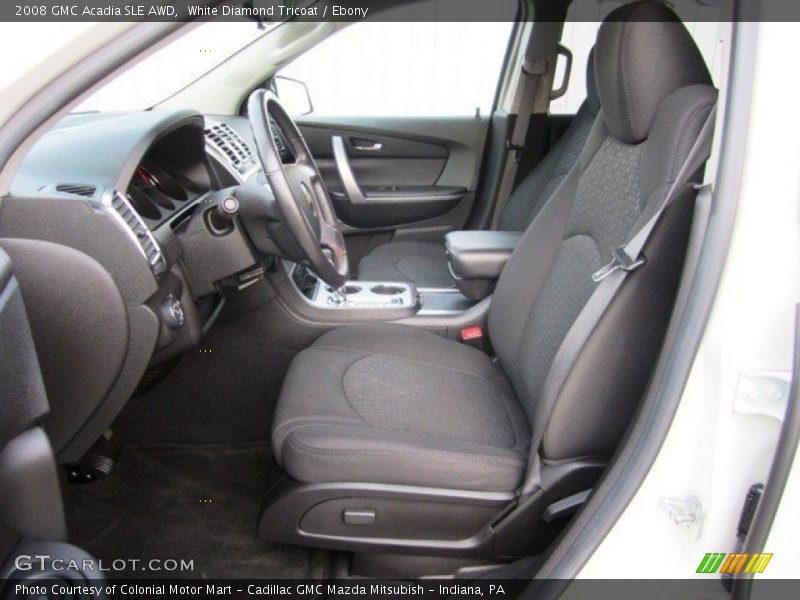 White Diamond Tricoat / Ebony 2008 GMC Acadia SLE AWD