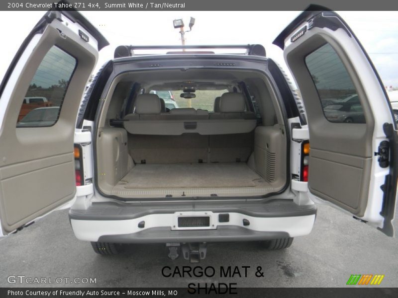 Summit White / Tan/Neutral 2004 Chevrolet Tahoe Z71 4x4