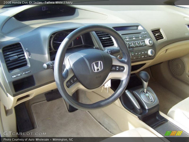 Taffeta White / Ivory 2008 Honda Civic EX Sedan